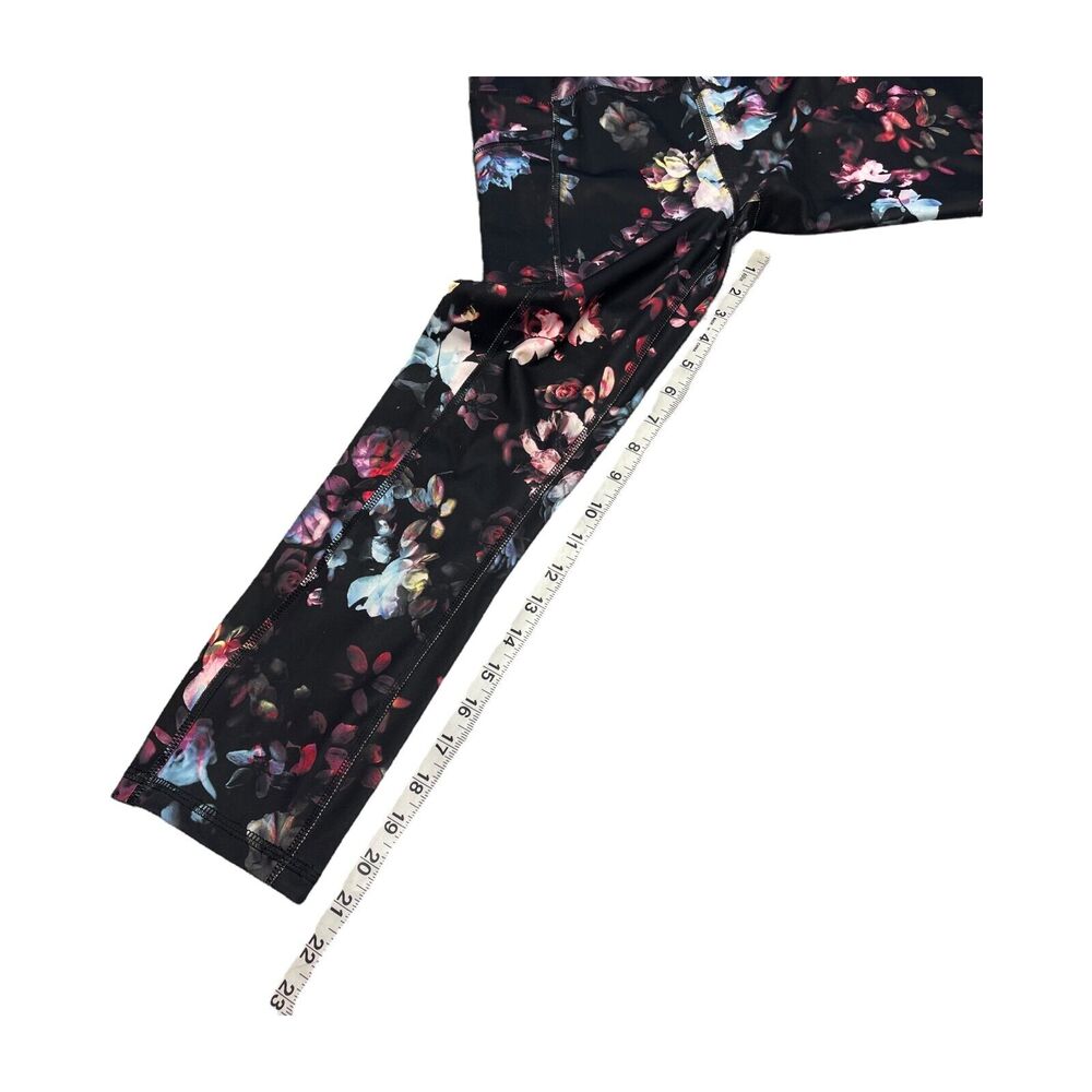 Avia Cropped Leggings Womens XS Multicolor Floral High-Waist Pull On Performance - Picture 4 of 6